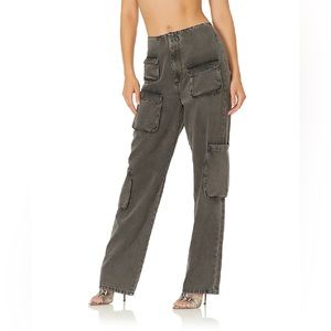 AFRM Jayce Cowl Bandeau Top jeans